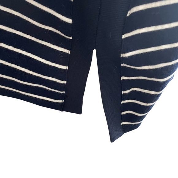Lauren Ralph Lauren Women Size 2X Stripes Nautical Navy White Casual Comfy Top - Picture 6 of 8
